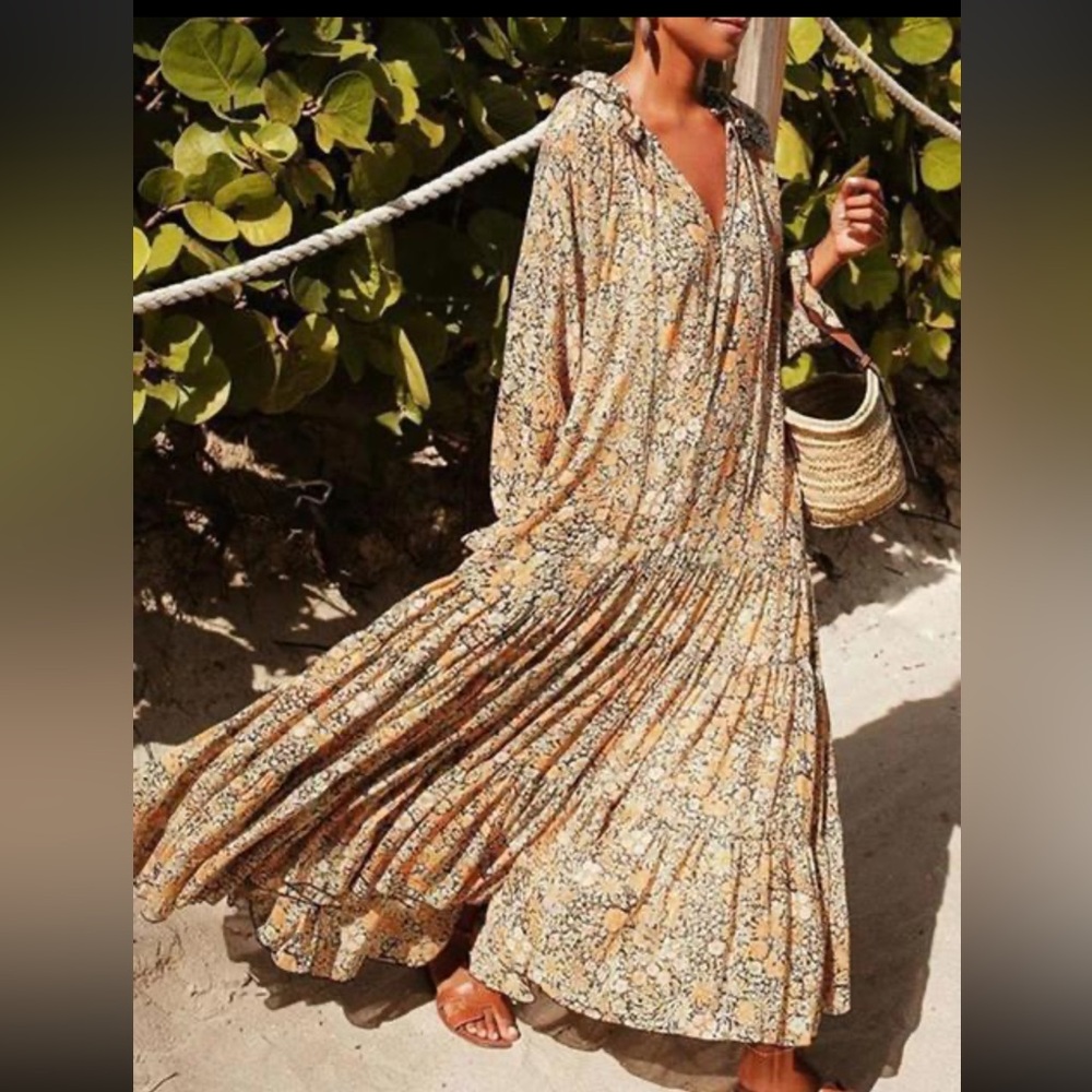 Free People Floral Maxi Dress - Picture 4 of 9